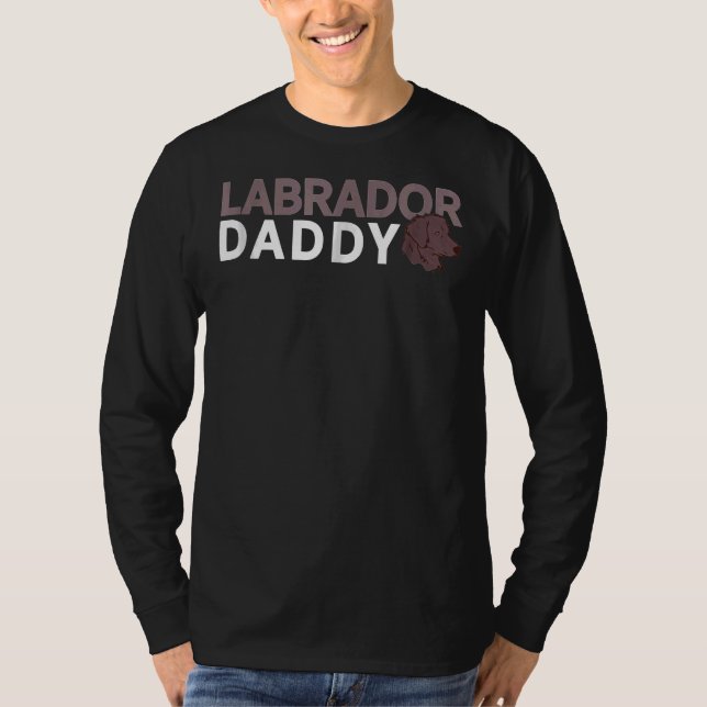 Labrador Far S Day Lab Retriever Hund Trending M T Shirt (Framsida)