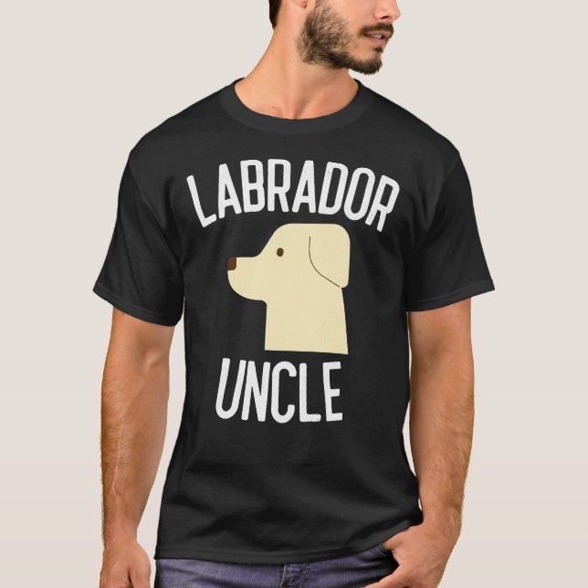 Labrador farbror Hund T Shirt (Framsida)