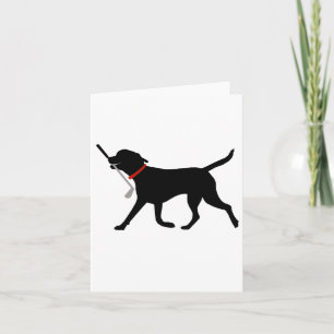 Labrador Fetch Golf Klubb Cute Golfing Svart lab G Kort