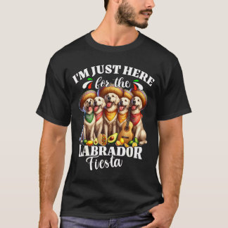 Labrador fiesta här för cinco de mayo labrador  t shirt