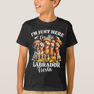 Labrador fiesta här för cinco de mayo labrador  t shirt