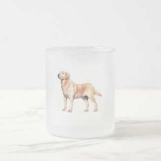 Labrador frostad Glass mugg