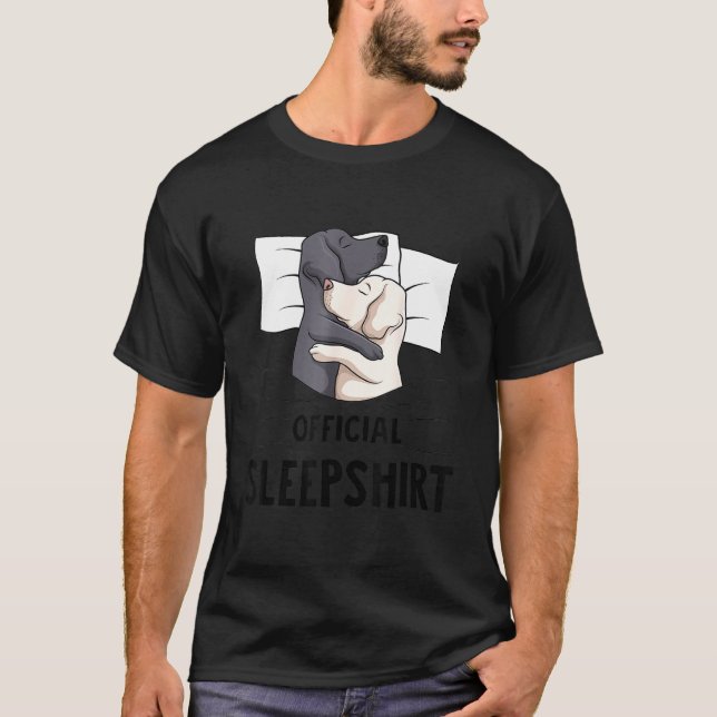 Labrador Funny Labrador Hund Officiell Sov T Shirt (Framsida)