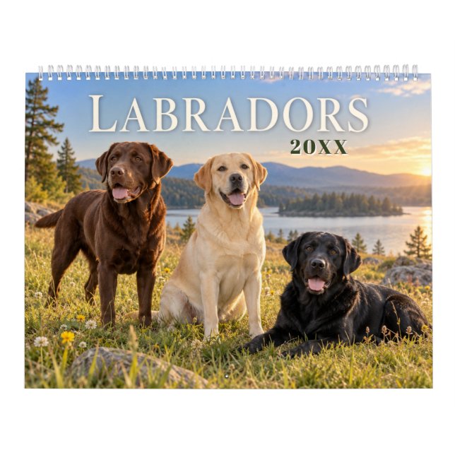 Labrador genom årstiderna kalender (Omslag)