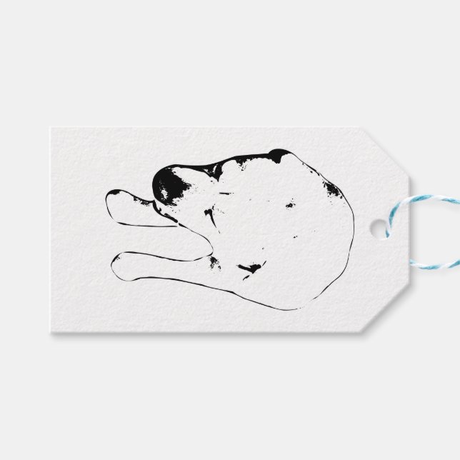 Labrador Gift Märkre, Merry Avslutar Presentetikett (Framsidan (Horisontell))