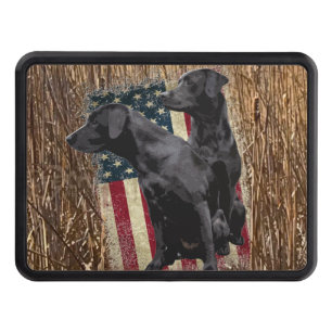 Labrador Gifts, Patriotic Labrador Hitch Cover Dragkroksskydd