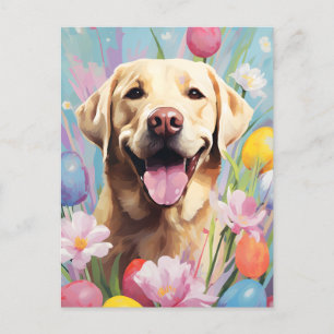 Labrador Glad påsk Vykort