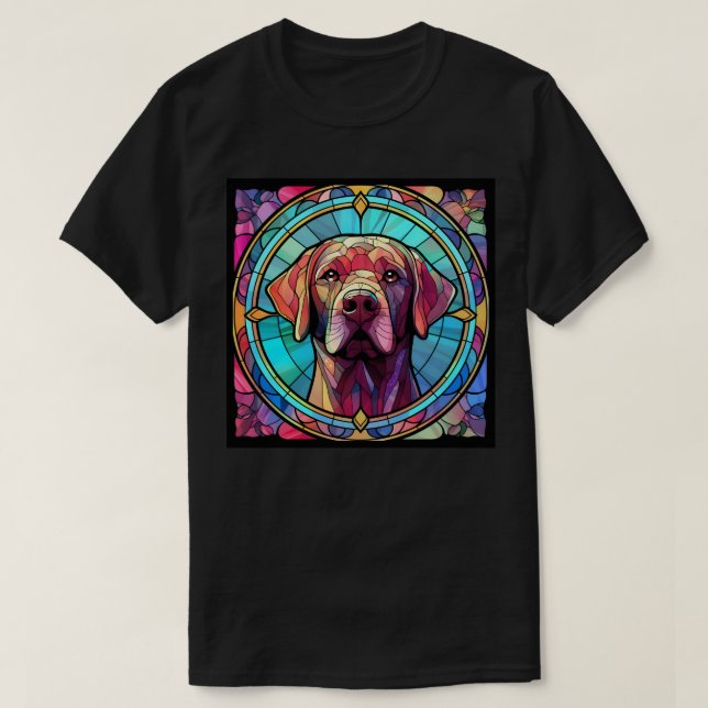 Labrador glaskonst t shirt (Design framsida)