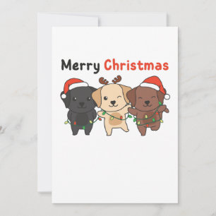 Labrador God jul Cute Hundar Julkort