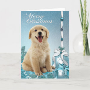Labrador guld- Retrieverjulkort Helgkort
