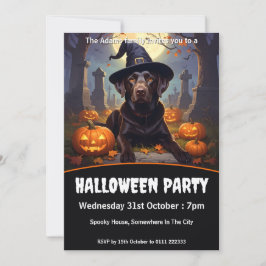 Labrador Halloween fest Inbjudningar