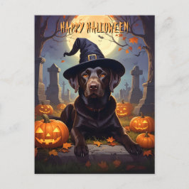 Labrador Halloween Helg Vykort