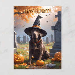Labrador Halloween Helg Vykort