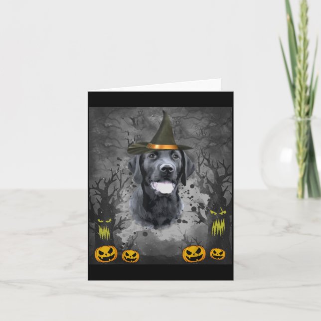 Labrador Halloween Kort (Framsida)