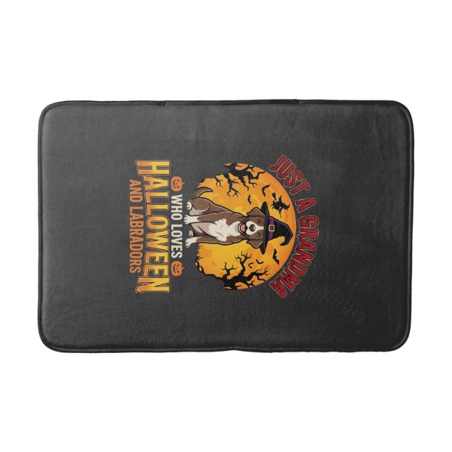 Labrador Halloween Mormor Hund Design_1 Badrumsmatta (Framsidan)