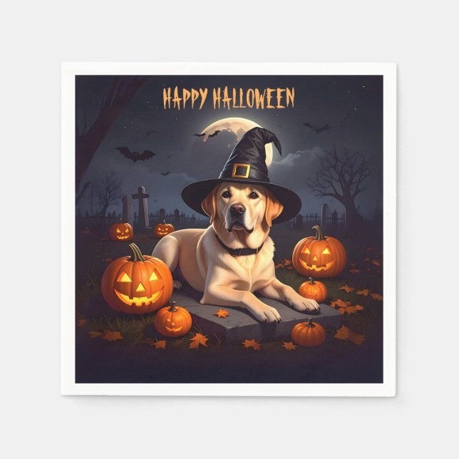 Labrador Halloween Pappersservett (Framsidan)