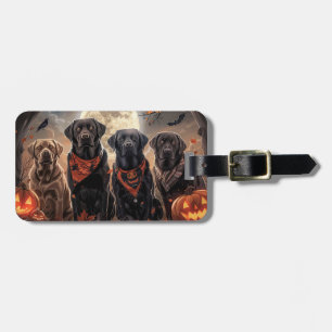 Labrador Halloween Spooky Bagagebricka