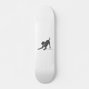 Labrador-hämmande silhuett mini skateboard bräda 18,5 cm