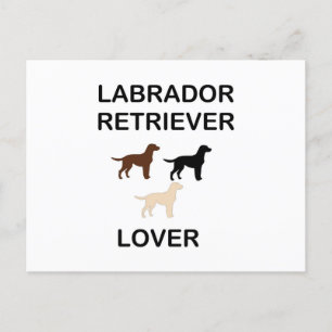 labrador hämtar alla färg-silhuetter från älskare helg vykort