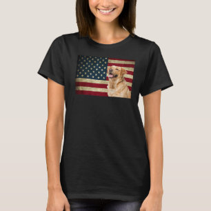 Labrador hämtar American Flagga labra hund Animal T Shirt