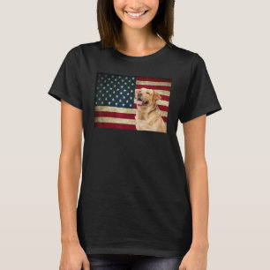 Labrador hämtar American Flagga labra hund Animal T Shirt