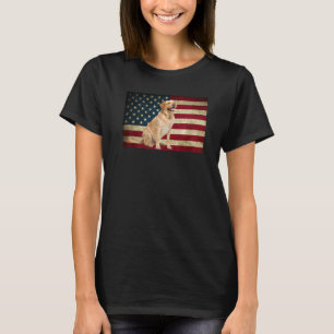 Labrador hämtar American Flagga labra hund Animal T Shirt