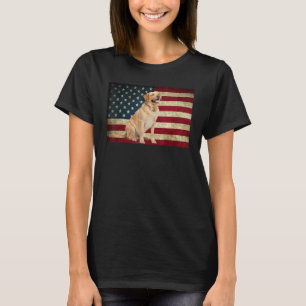 Labrador hämtar American Flagga labra hund Animal T Shirt