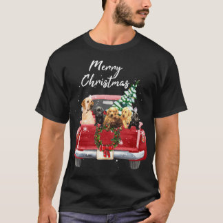 Labrador-hämtarfamiljen Lastbil jul Pajama T Shirt
