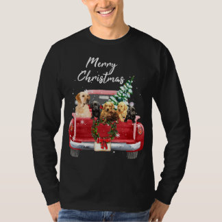 Labrador-hämtarfamiljen Lastbil jul Pajama T Shirt