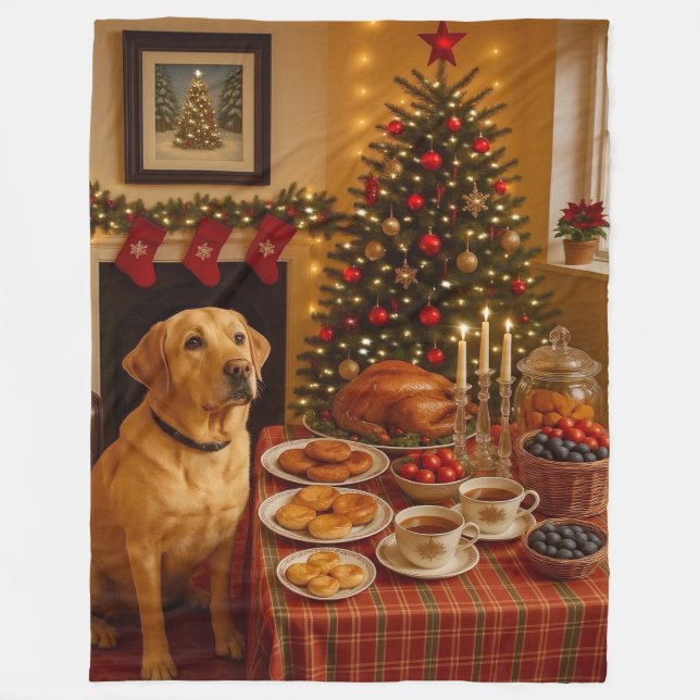 Labrador  Holiday  Fleecefilt (Framsidan)