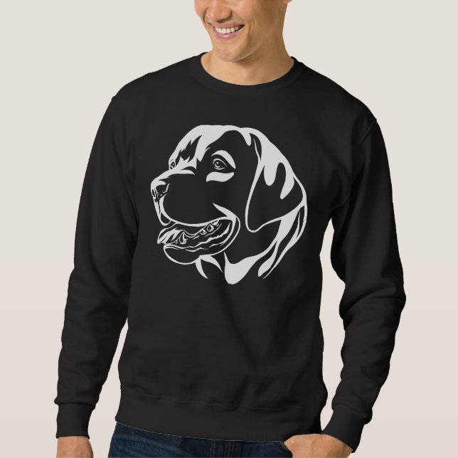 Labrador Hund 88 Lång Ärmad Tröja (Framsida)