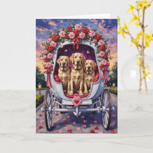 Labrador Hund Alla Hjärtans Dag  Kort