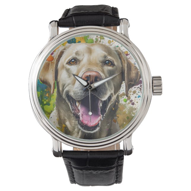 Labrador Hund Armbandsur (Framsida)