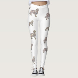 Labrador Hund Art Anpassningsbar Leggings