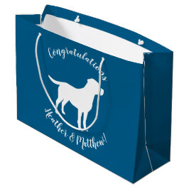 Labrador Hund Baby Shower Blue Boy Lab