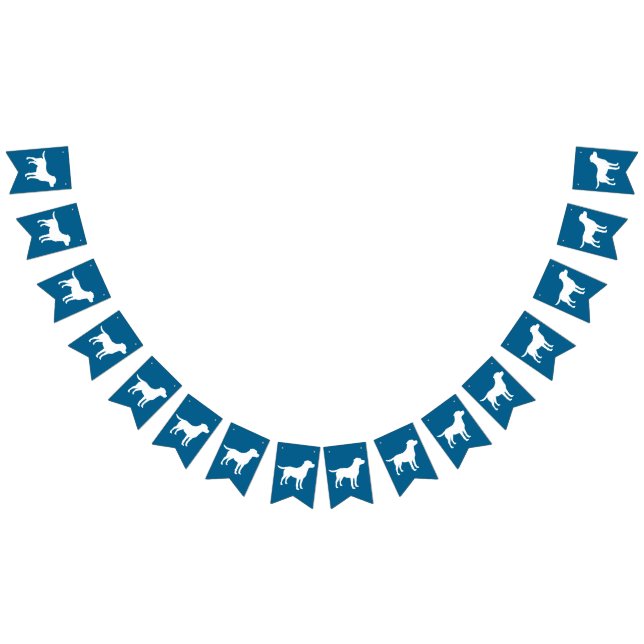 Labrador Hund Baby Shower Blue Boy Lab Vimplar (Alla)