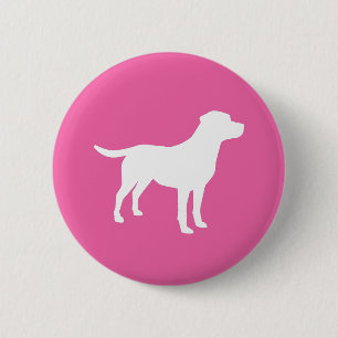 Labrador Hund Baby Shower Girl Girl Lab Rosa Knapp