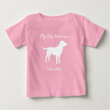 Labrador Hund Baby Shower Girl Girl Lab Rosa
