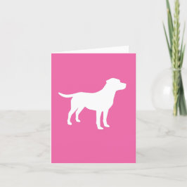 Labrador Hund Baby Shower Girl Girl Lab Rosa Tack Kort