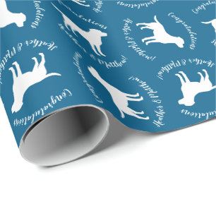Labrador Hund Baby Shower Girl Lab Rosa Presentpapper