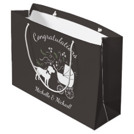 Labrador Hund Baby Shower Lab Grått Gender Neutral