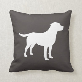 Labrador Hund Baby Shower Lab Grått Gender Neutral Kudde