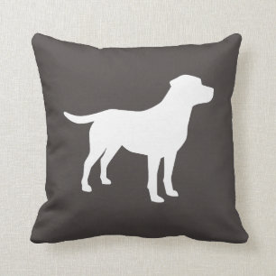 Labrador Hund Baby Shower Lab Grått Gender Neutral Kudde
