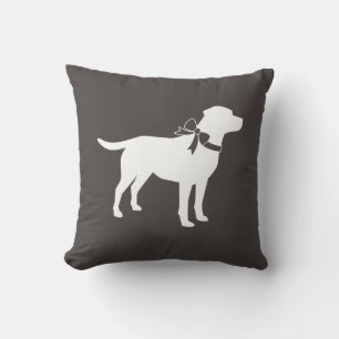Labrador Hund Baby Shower Lab Grått Gender Neutral Kudde