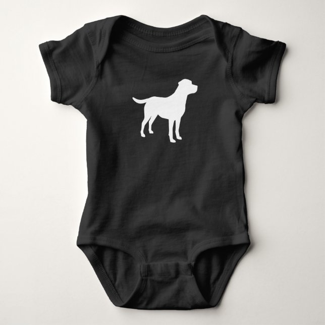 Labrador Hund Baby Shower Lab Grått Gender Neutral T Shirt (Framsida)