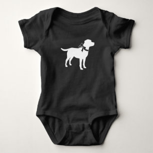 Labrador Hund Baby Shower Lab Grått Gender Neutral T Shirt