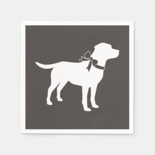 Labrador Hund Baby Shower Rosa Girl Lab Pappersservett