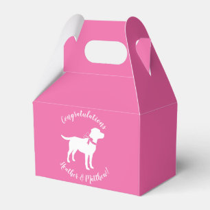 Labrador Hund Baby Shower Rosa Girl Lab Presentaskar