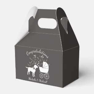 Labrador Hund Baby Shower Rosa Girl Lab Presentaskar