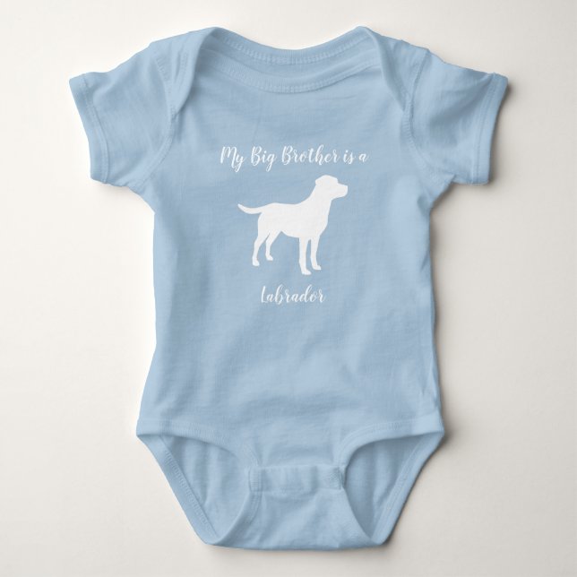 Labrador Hund Baby Shower T Shirt (Framsida)